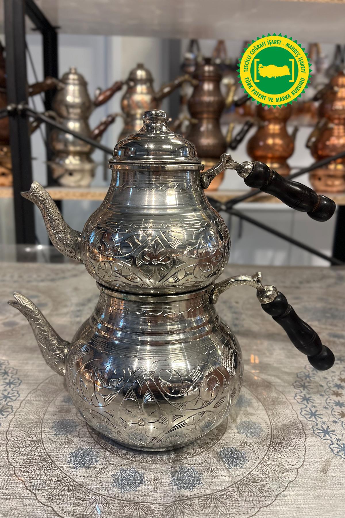 BAKIR OYMA ÇAYDANLIK AĞIR İŞLEME