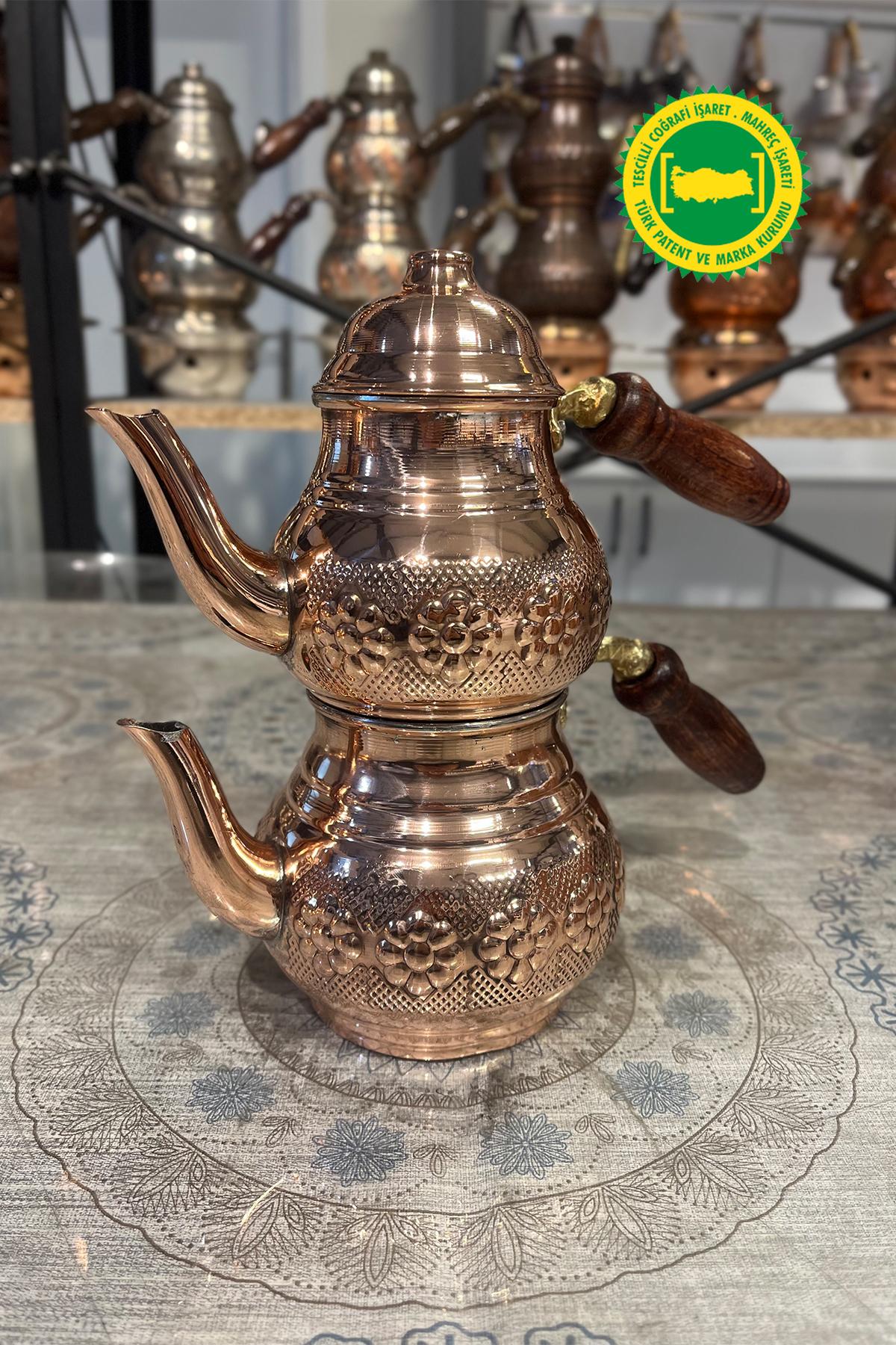 BAKIR KÜÇÜK ÇAYDANLIK PAPATYA İŞLEME
