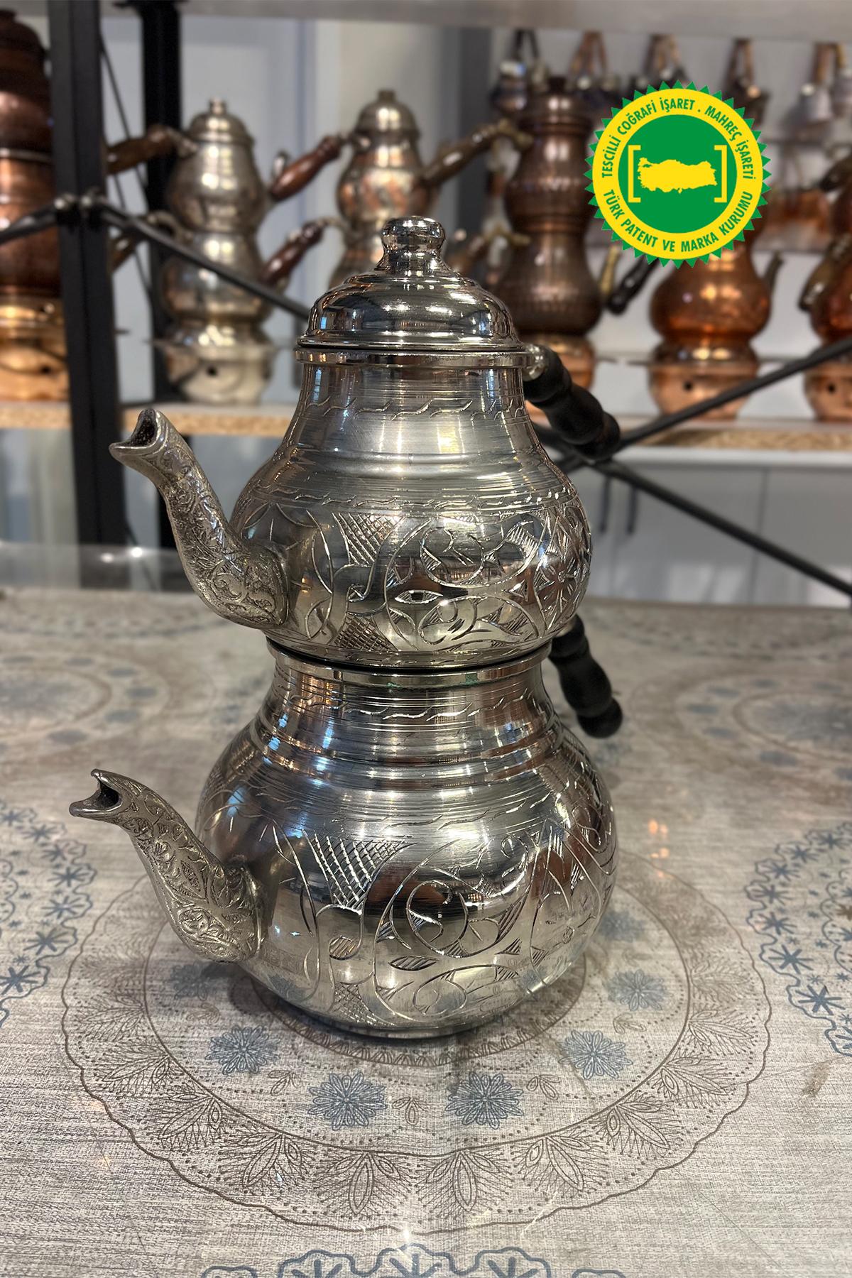BAKIR OYMA ÇAYDANLIK AĞIR İŞLEME