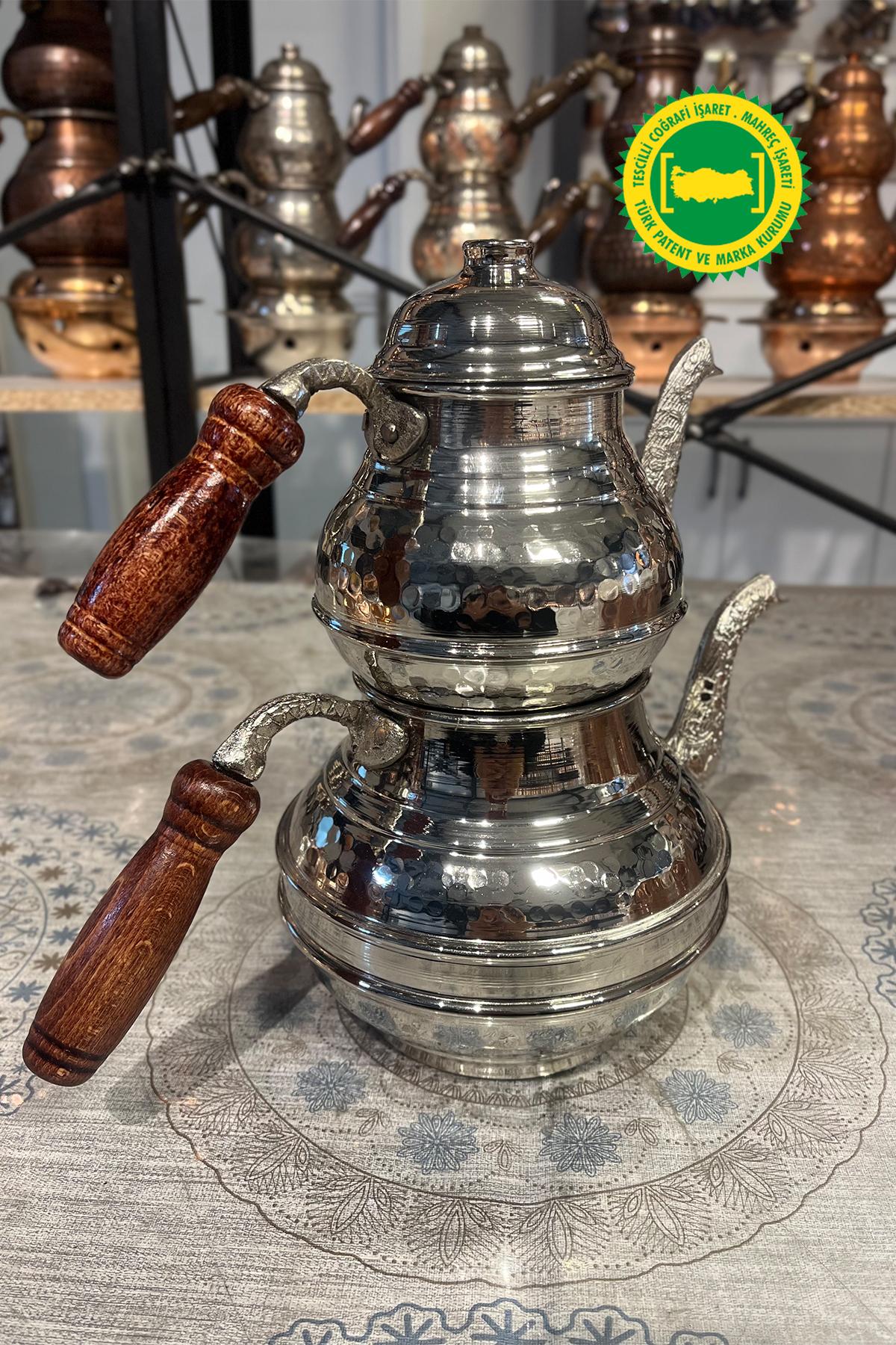 EL DÖVME KLASİK KUŞAKLI DÖKÜM EMZİK BAKIR GRİ ÇAYDANLIK