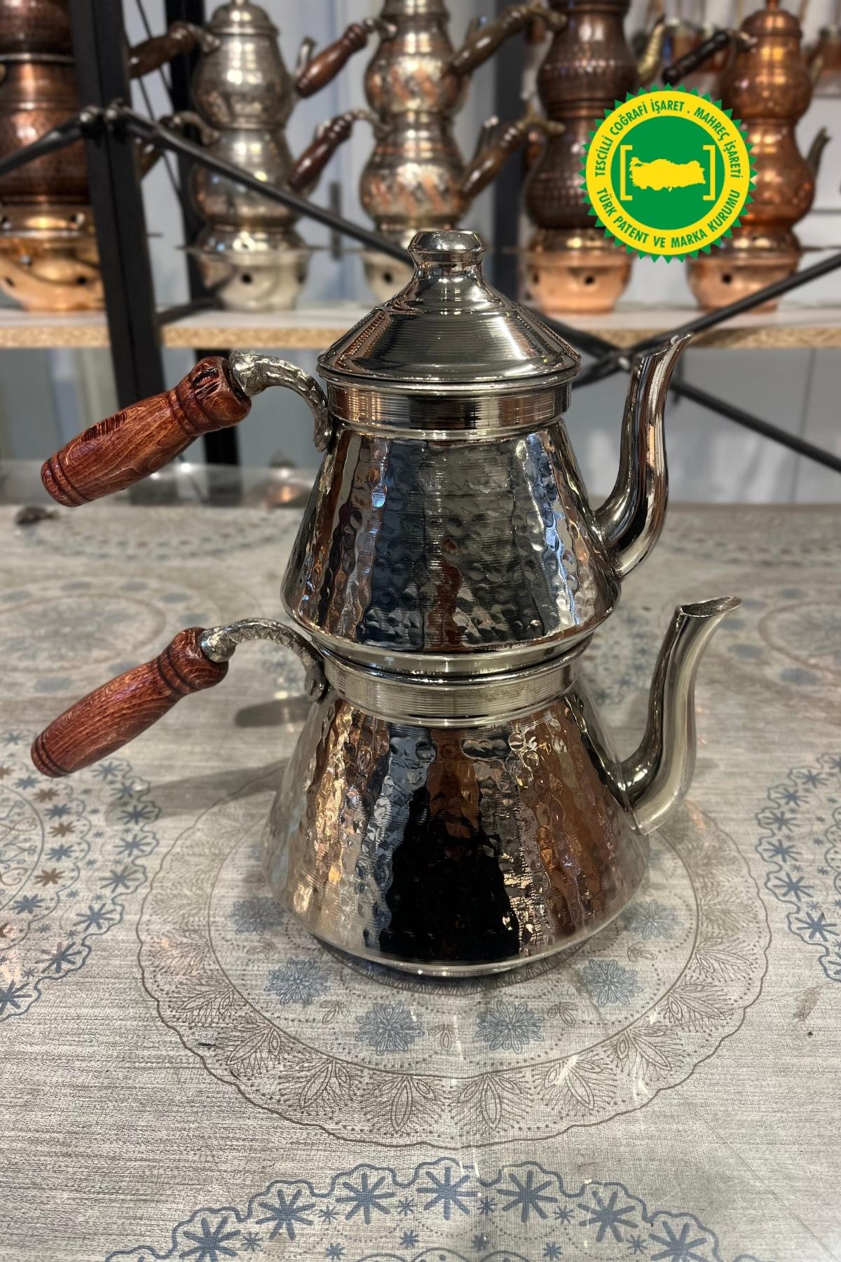 BAKIR PİRAMİT ÇEKİÇ DÖVME GRİ ÇAYDANLIK