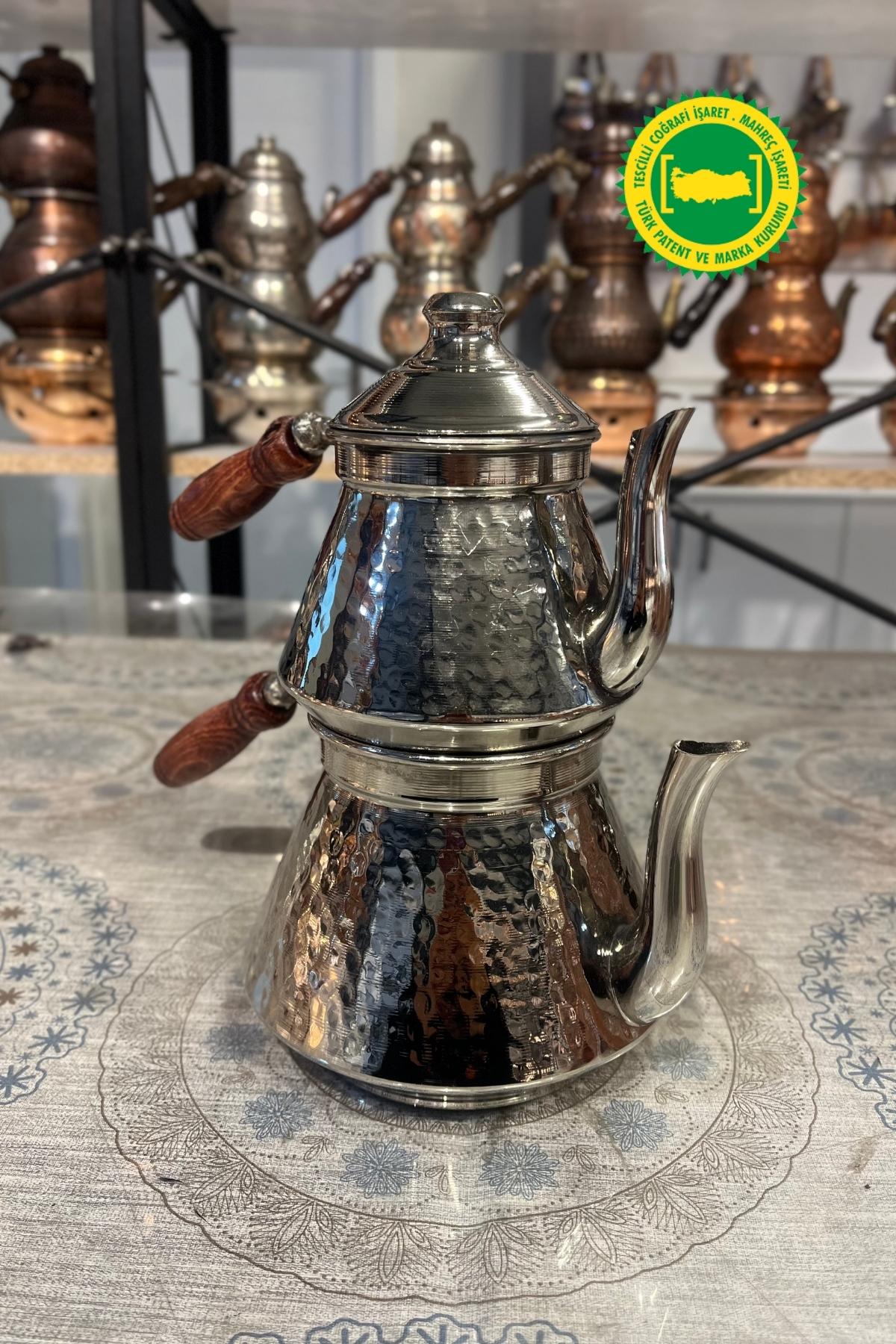 BAKIR PİRAMİT ÇEKİÇ DÖVME GRİ ÇAYDANLIK