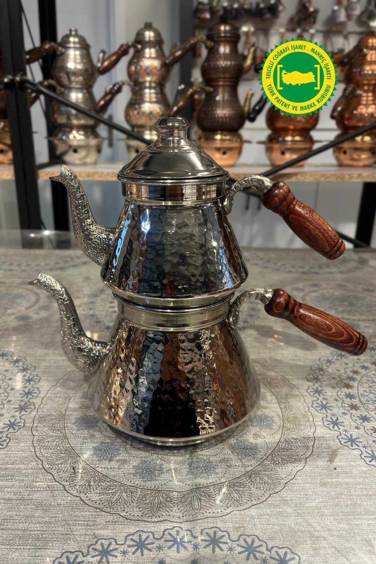 BAKIR PİRAMİT ÇEKİÇ DÖVME DÖKÜM EMZİK GRİ ÇAYDANLIK