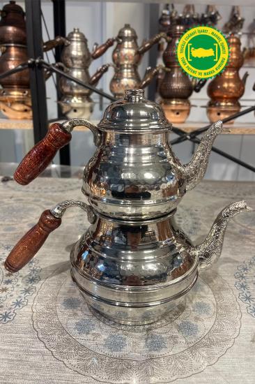EL DÖVME KLASİK KUŞAKLI DÖKÜM EMZİK BAKIR GRİ ÇAYDANLIK