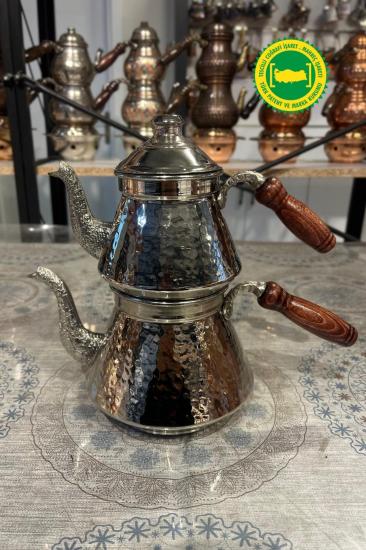 BAKIR PİRAMİT ÇEKİÇ DÖVME DÖKÜM EMZİK GRİ ÇAYDANLIK