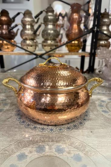 Dövme Bakır Trabzon Güveç Tencere 2 Litre
