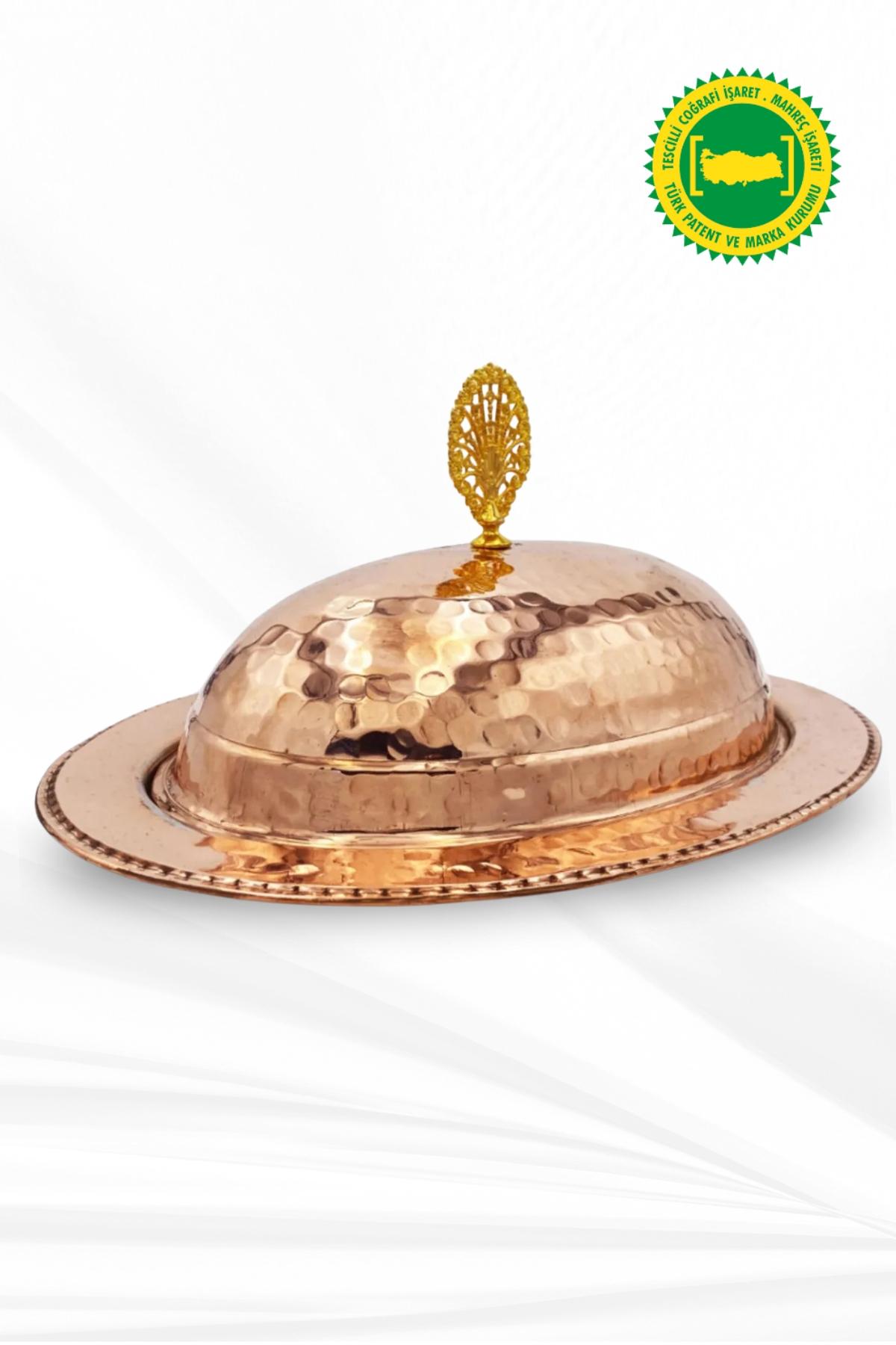 DÖVME BAKIR KAYIK SUNUMLUK KIRMIZI 35 CM