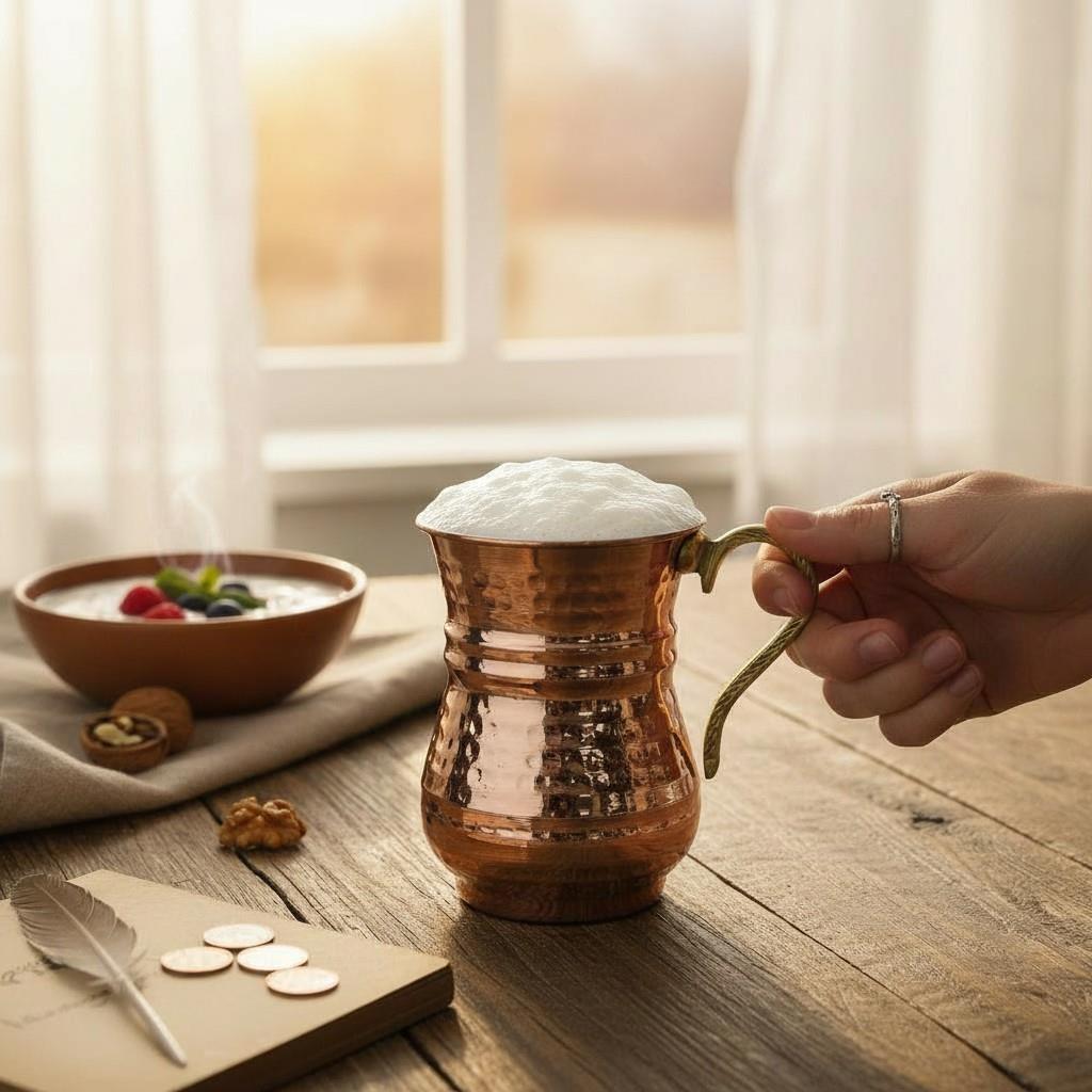 Bakır Maşrafa & Ayran Bardağı