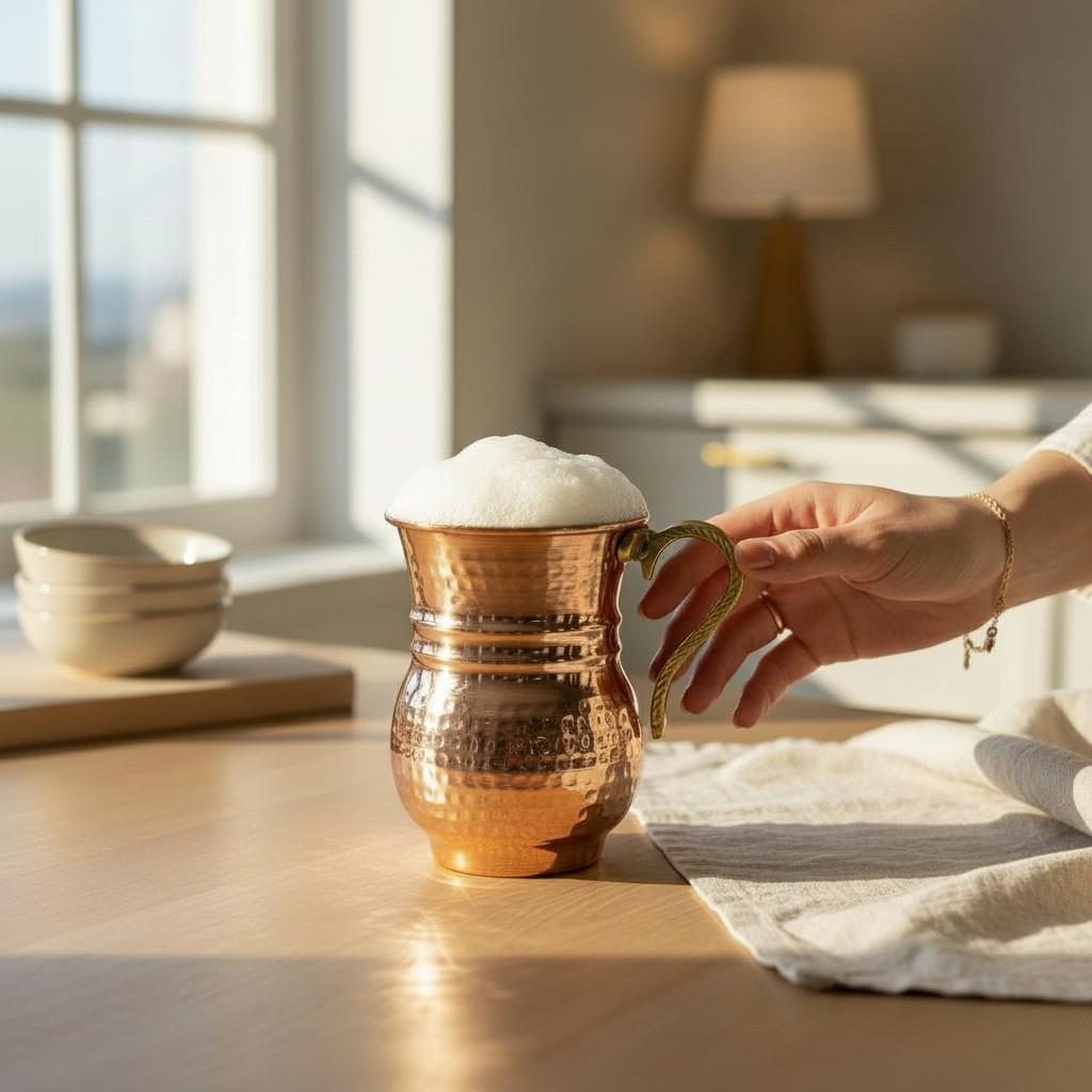 Bakır Maşrafa & Ayran Bardağı